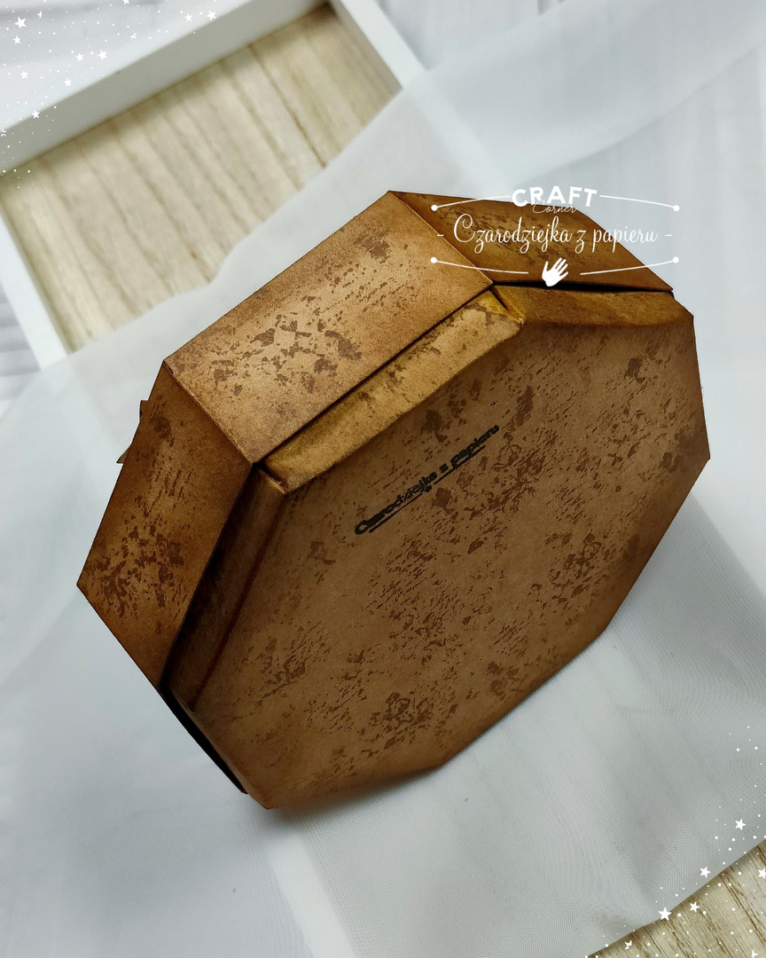 Pudełko ośmiokątne oktagon eco kraft GoatBox