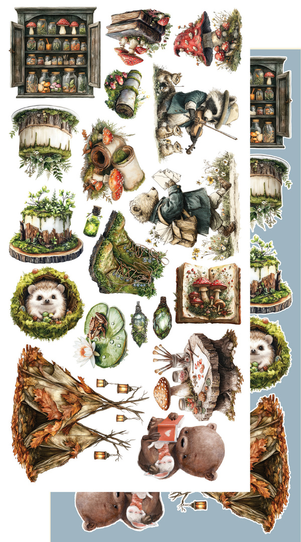 Friends of the Forest - zestaw dodatków Natura 15x30cm