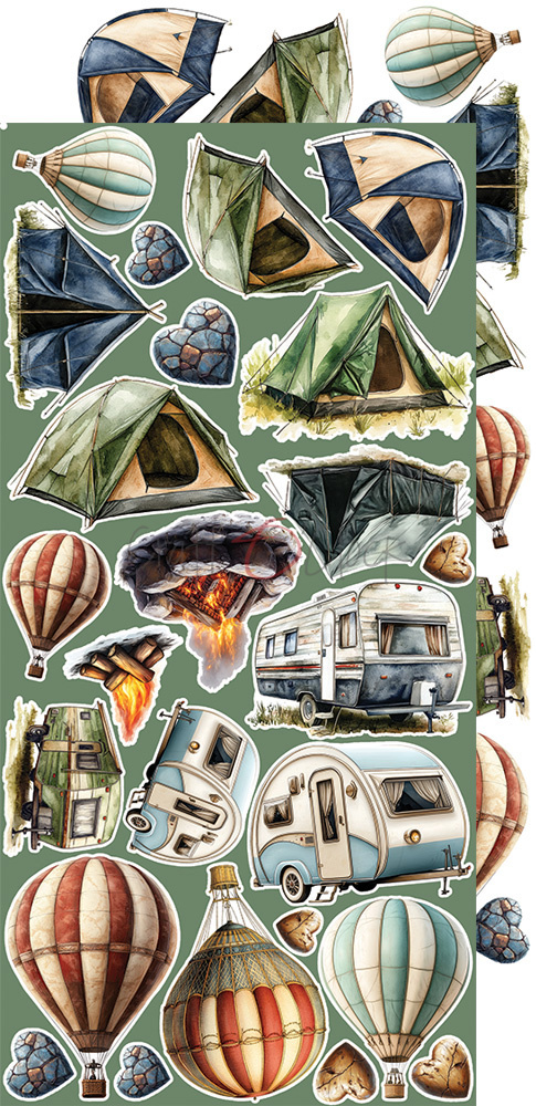 Summer Adventures - zestaw dodatków Mix 15x30cm