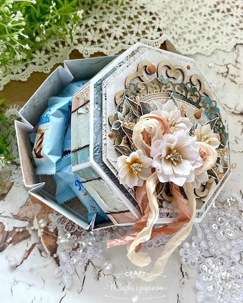 Pudełko ośmiokątne oktagon białe GoatBox