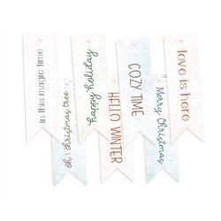 The Four Seasons Winter zestaw tagów podłużnych z napisami 02