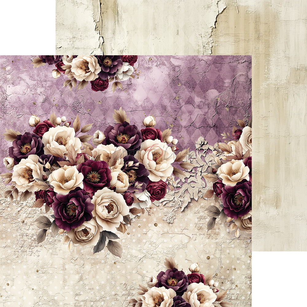 Plum & Caramel - zestaw papierów 20x20cm