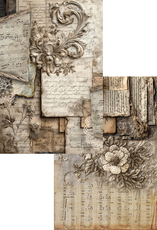 In silence - zestaw arkuszy A4