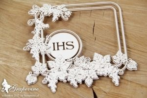 Grapevine -  Dwuwarstwowa prostokątna ramka z hostią