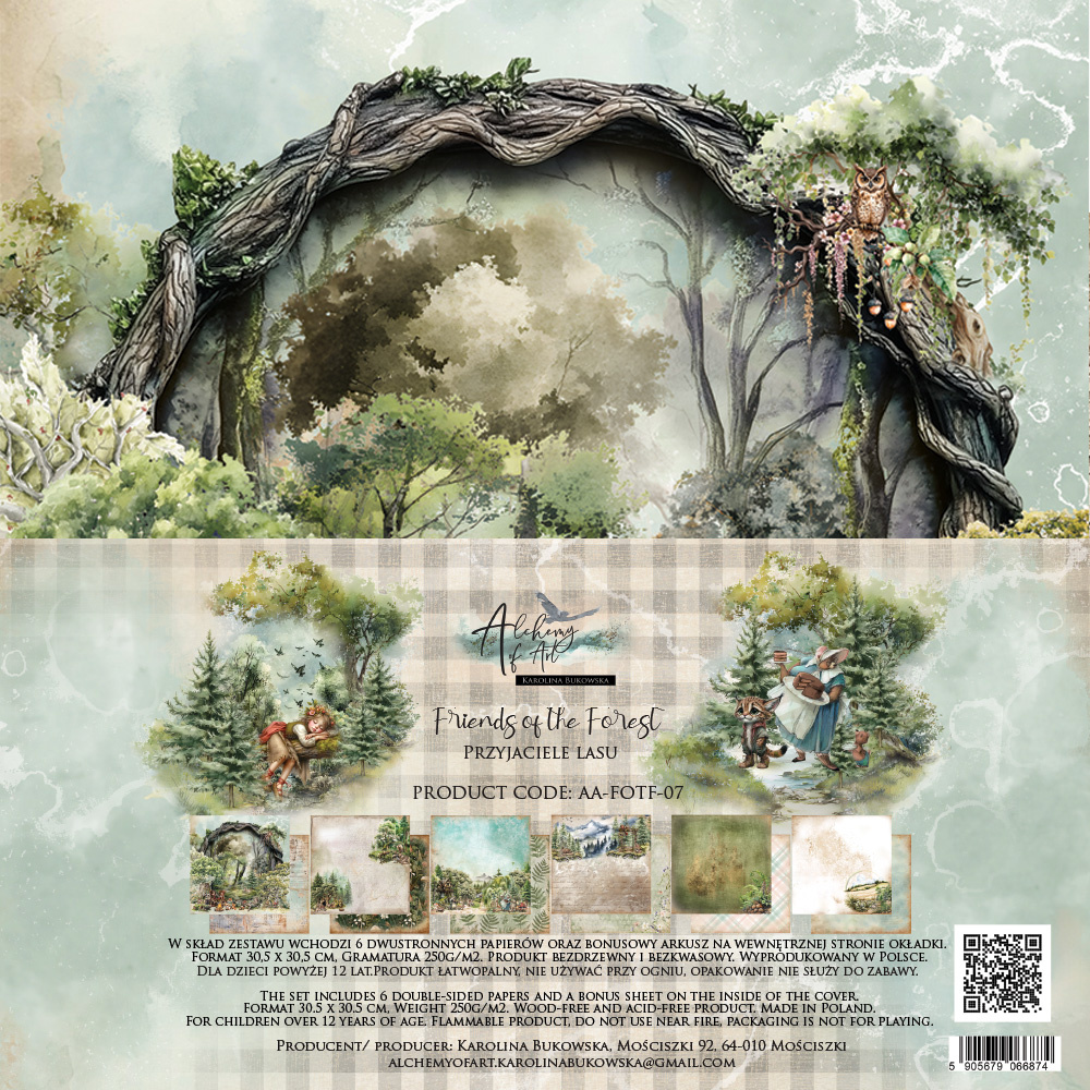 Friends of the Forest - zestaw papierów 30x30cm