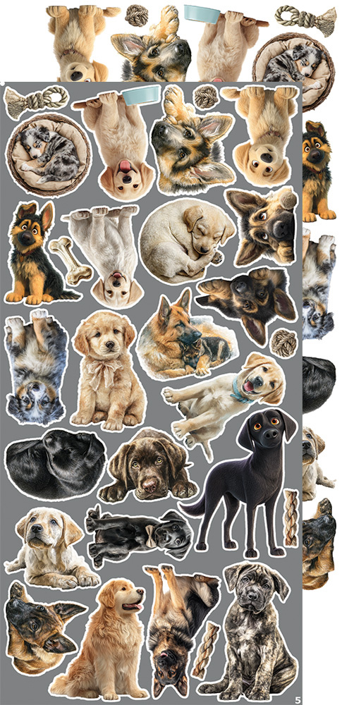 CREATIVE EXTRAS DOGS - 04 zestaw dodatków 15x30cm