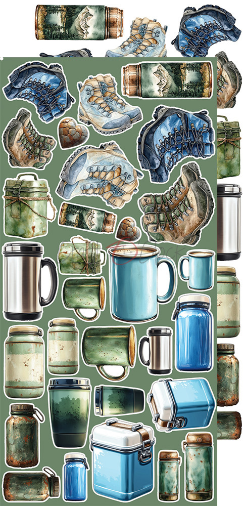 Summer Adventures - zestaw dodatków Mix 15x30cm