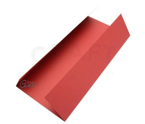 Baza kartki DL okiennica pionowa 9,9x21cm czerwona matowa GoatBox