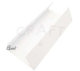 Baza kartki DL okiennica pionowa 9,9x21cm biała GoatBox