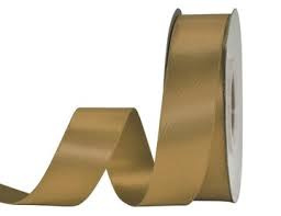 Tasiemka wstążka złota atłasowa 1m szer 2,5cm satynowa
