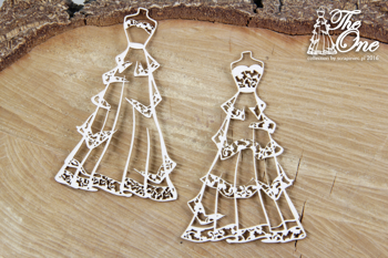 The one - suknia ślubna 2 szt tekturka Scrapiniec