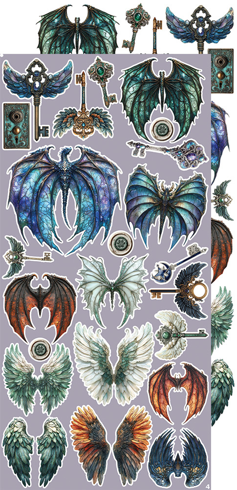 CREATIVE EXTRAS  MAGIC - 06 zestaw dodatwków 15x30cm