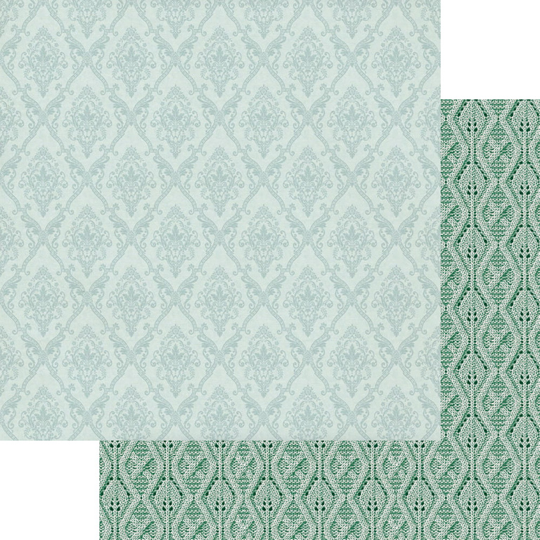 Mint- brown 8x8''- zestaw papierów 8"x8"