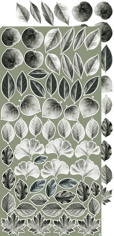 CREATIVE EXTRAS  LEAVES #1 - zestaw dodatków 15x30cm