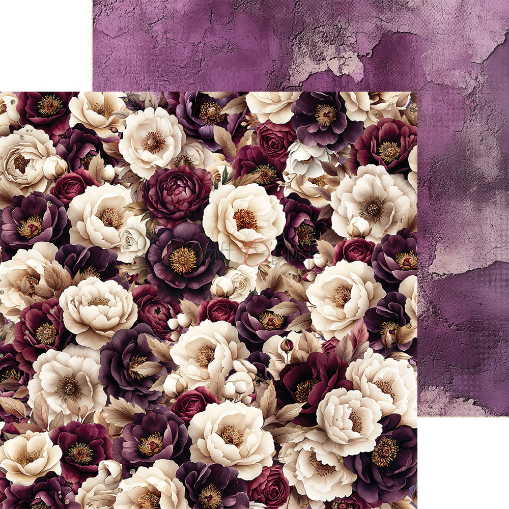 Plum & Caramel - zestaw papierów Mix 20x20cm