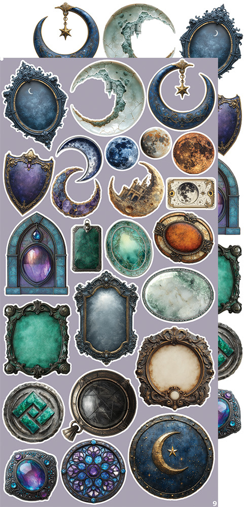 CREATIVE EXTRAS - MIX 03 - SUPERNATURAL WORLD - zestaw dodatków 15x30cm