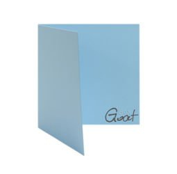 Baza kartki kwadratowa 13,5cm błękitna GoatBox