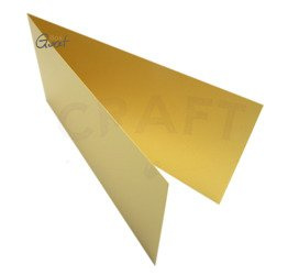 Baza kartki DL pozioma 9,9x21cm złota perlowa GoatBox
