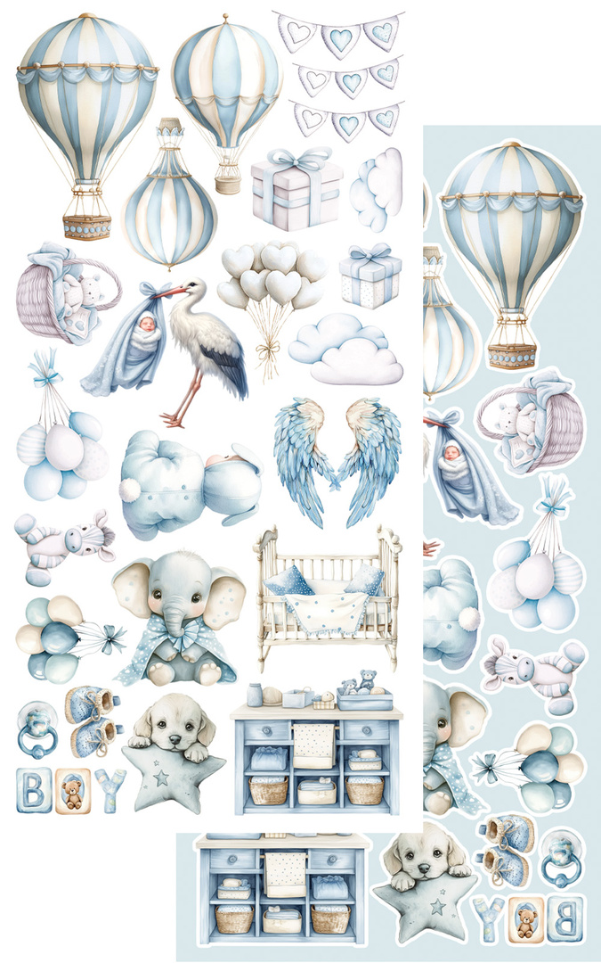 The Baby - zestaw dodatków dla chłopca 15x30cm