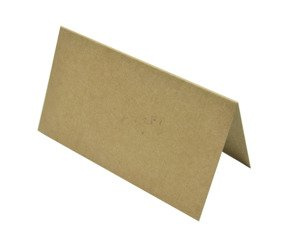 Winietki weselne na stół kraft 10szt 5,5x10cm