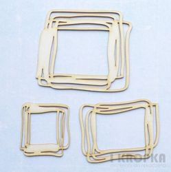 Doodles - prostokątne 3szt.