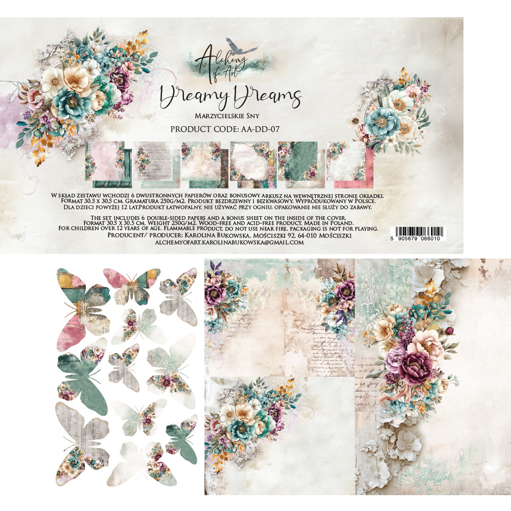 Dreamy Dreams - zestaw papierów 30x30cm