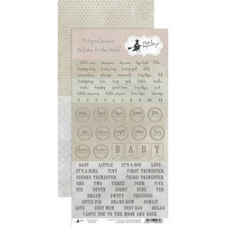 Arkusz elementów do wycinania Witaj na swiecie