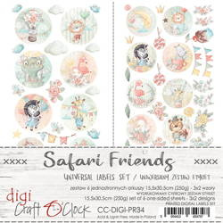 Safari Friends - Zestaw etykiet