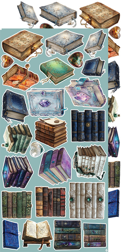 CREATIVE EXTRAS - MIX 03 - SUPERNATURAL WORLD - zestaw dodatków 15x30cm