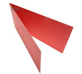 Baza kartki DL pozioma 9,9x21cm czerwona matowa GoatBox