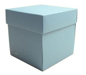 Pudełko Exploding Box niebieski z fakturą baza GoatBox