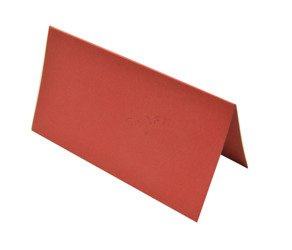 Winietki weselne na stół czerwone 10szt 5,5x10cm