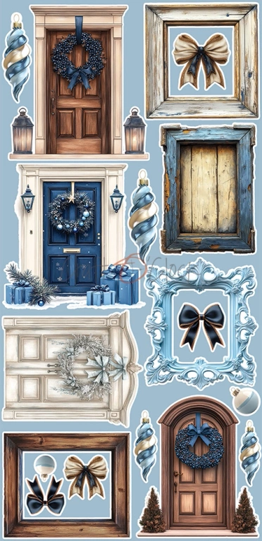 Jolly Season - zestaw dodatków Winter 15x30cm