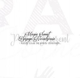 Stempel Magia Świąt - dziecko