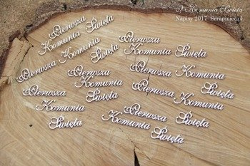 Pierwsza Komunia Święta zestaw 01 - 8 napisów