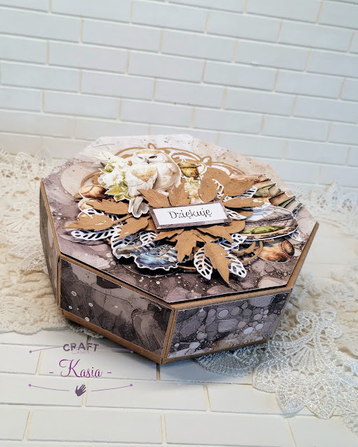 Pudełko ośmiokątne oktagon eco kraft GoatBox
