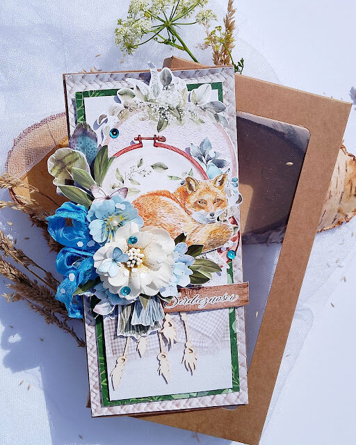 Baza kartki DL pozioma 9,9x21cm eco kraft GoatBox