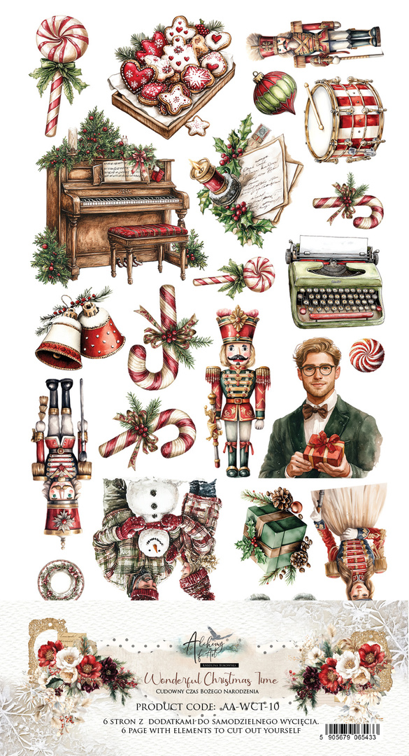 Wonderful Christmas Time - zestaw dodatków 15x30cm