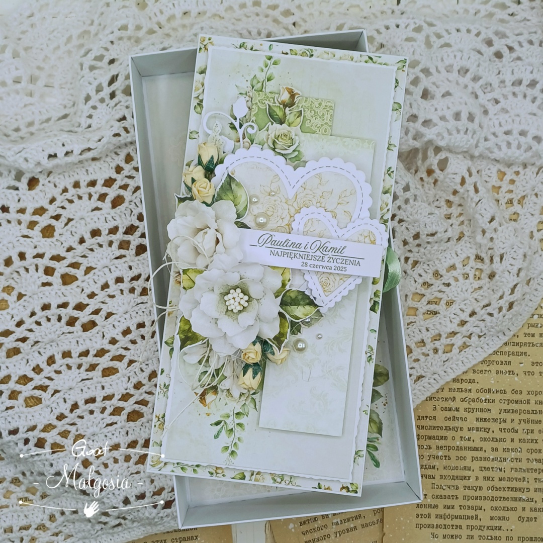 Baza kartki DL pozioma pionowa 9,9x21cm biała matowa GoatBox