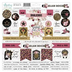 Mintay - Glam Rock - angielskie naklejki tekturowe