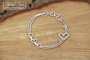 Mammas heart - mała okrągła ramka