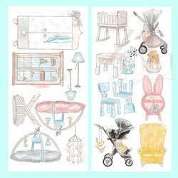 Arkusz mebelki do wycinania A kuku Zoju Design