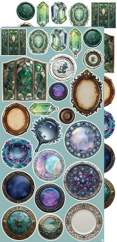 CREATIVE EXTRAS - MIX 03 - SUPERNATURAL WORLD - zestaw dodatków 15x30cm