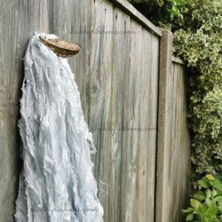 Tasiemka wstążka srebrna szara 027