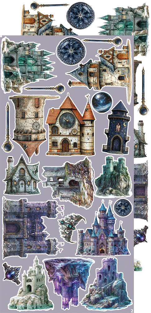 CREATIVE EXTRAS  MAGIC - 06 zestaw dodatwków 15x30cm