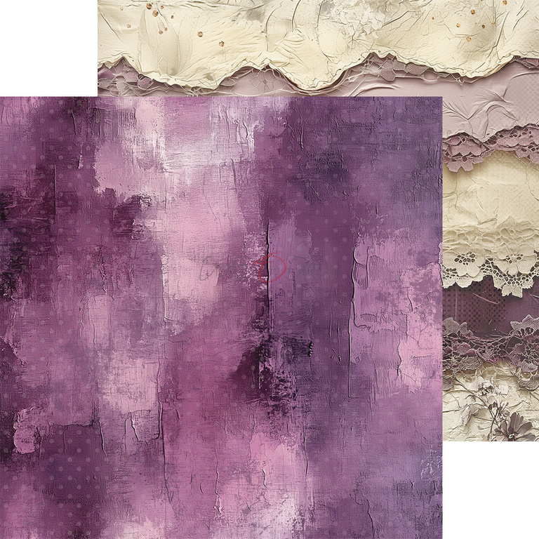 Plum & Caramel - zestaw papierów bazowych 20x20cm