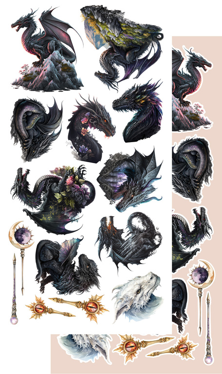 The Legends of the Dragons - zestaw dodatków 15x30cm