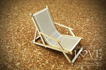 Leżak 3D - Tekturka - Vintage Tropical Island