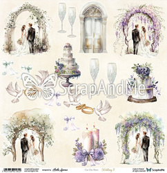 Arkusz do wycinania Wedding 3 Scrap And Me