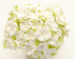 Białe sweetheart'y z listeczkami 50 szt.